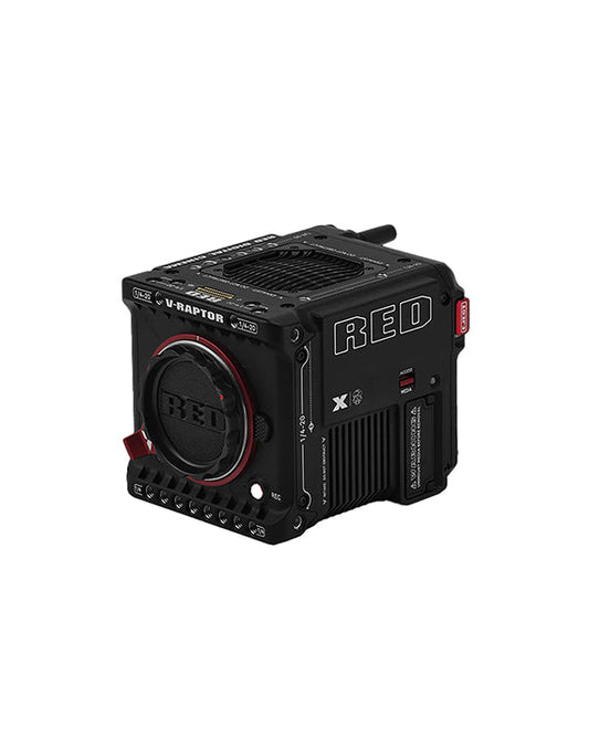 Image of The V-RAPTOR [X] is a compact and versatile 8K VV cinema camera featuring a global shutter sensor and RED's Global Vision technology